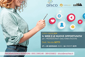 Il WEB e le nuove OPPORTUNITA’ per i professionisti dell’ambito riabilitativo e rieducativo