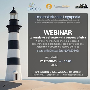W05 La funzione del gesto nella persona afasica. Correlati naturali, funzione nei processi ci comprensione e produzione, scala di valutazione Assessment of Communicative Gestures